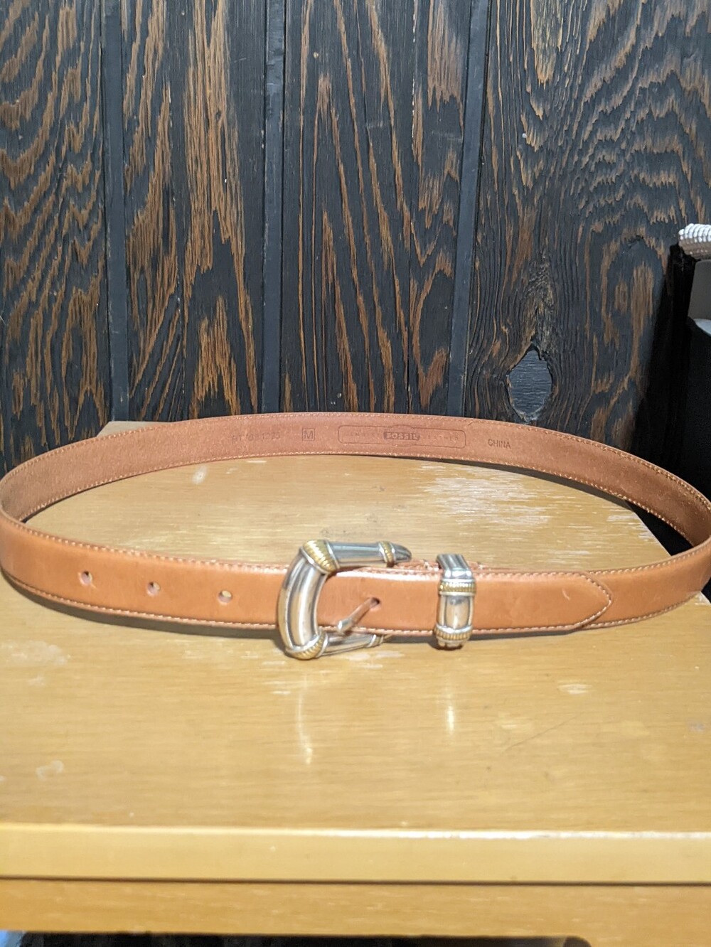 Fossil Genuine leather Brown Belt Medium